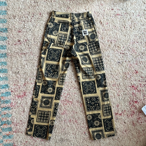 June painter pant in deadstock patchwork fabric - Picture 2 of 5
